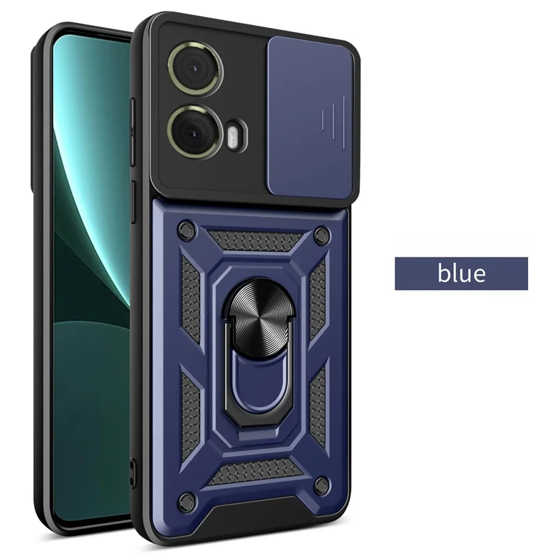 Shockproof Armor Case with Magnetic Ring Stand Holder and Enhanced Protection
