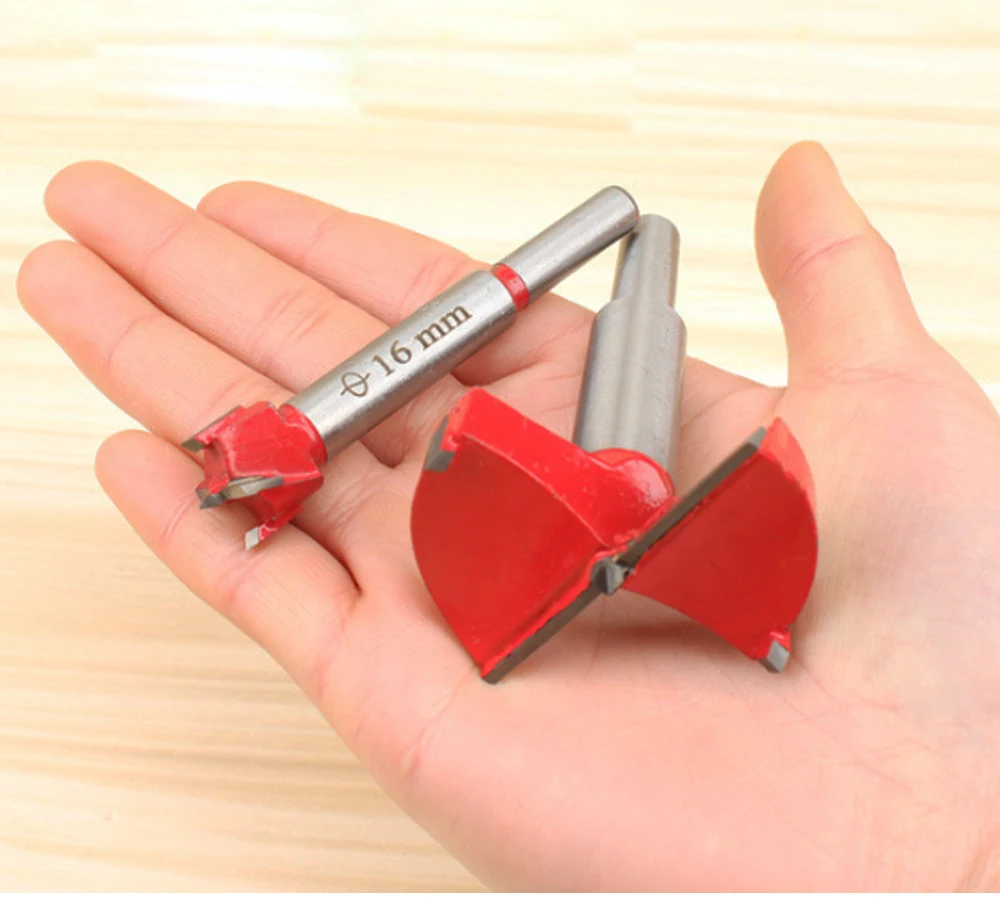 New quality 1pcs12-60mm Forstner tip Woodworking tool Hole Saw Cutter Hinge Boring drill bit Round Shank Tungsten Carbide Opener