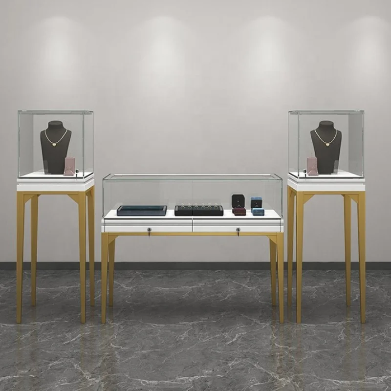 

Custom. High Quality Customization Multifunctional Wooden Jewelry Showcases Display Cabinet