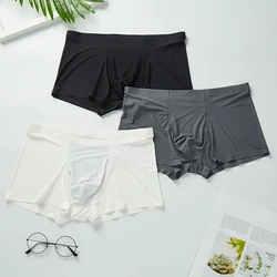 Boxer Shorts for Men 3-pairs Traceless Comfortable and Breathable Pants