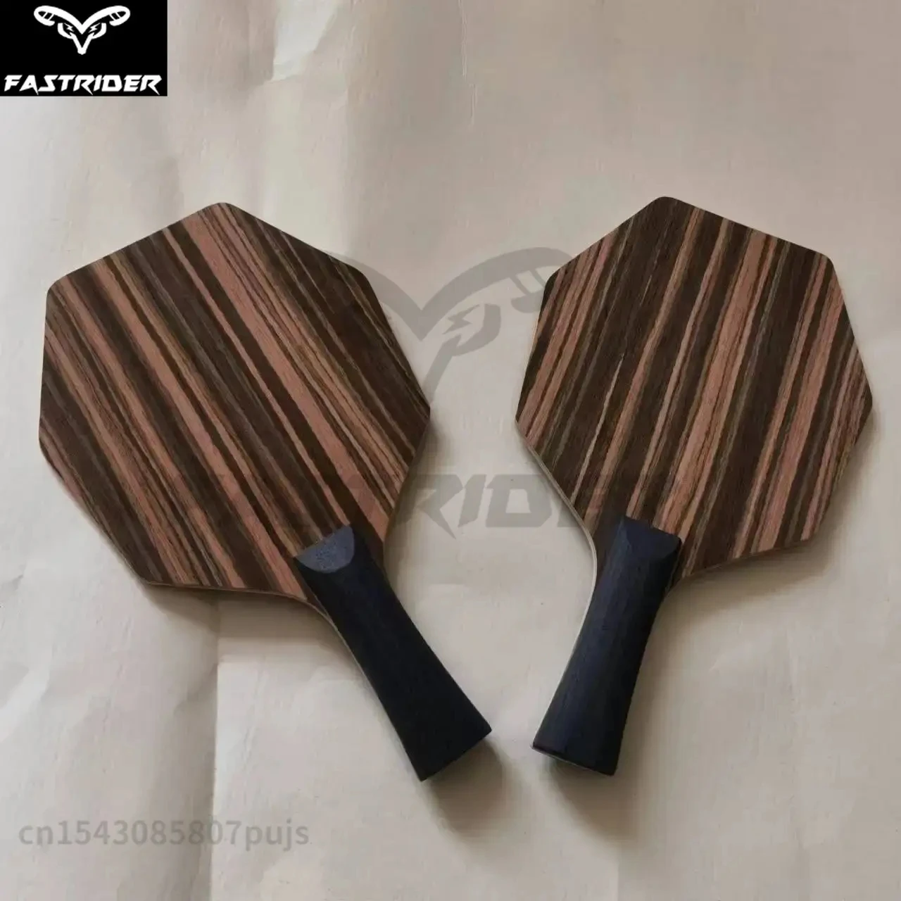 Table-Tennis-Racket-Black-Sandalwood-FL-CS-Grip-Hexagonal-Ping-Pong ...