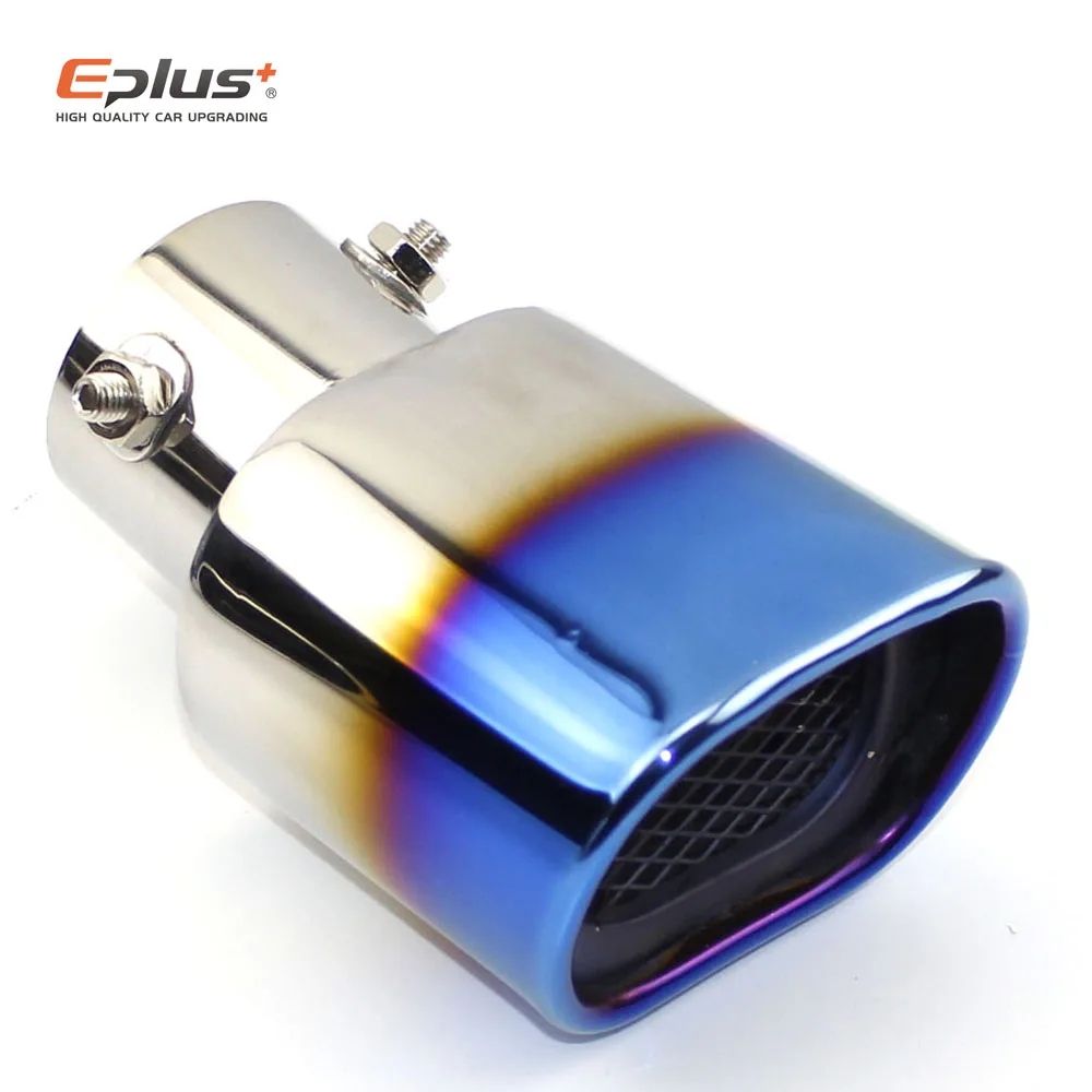 Car Exhaust Tail Pipe Universal Stainless Steel Exhaust System Outlet Nozzle End ID 60MM Oval
