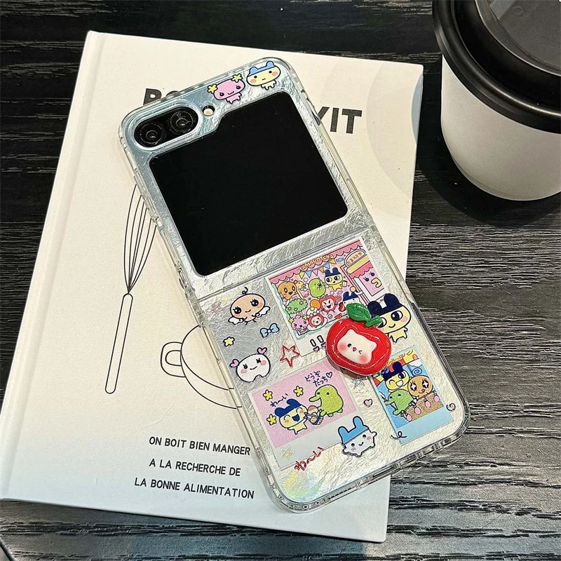 Kawaii Cartoon Animal Phone Case For Samsung Galaxy Z Flip 7 6 thumbnail 2