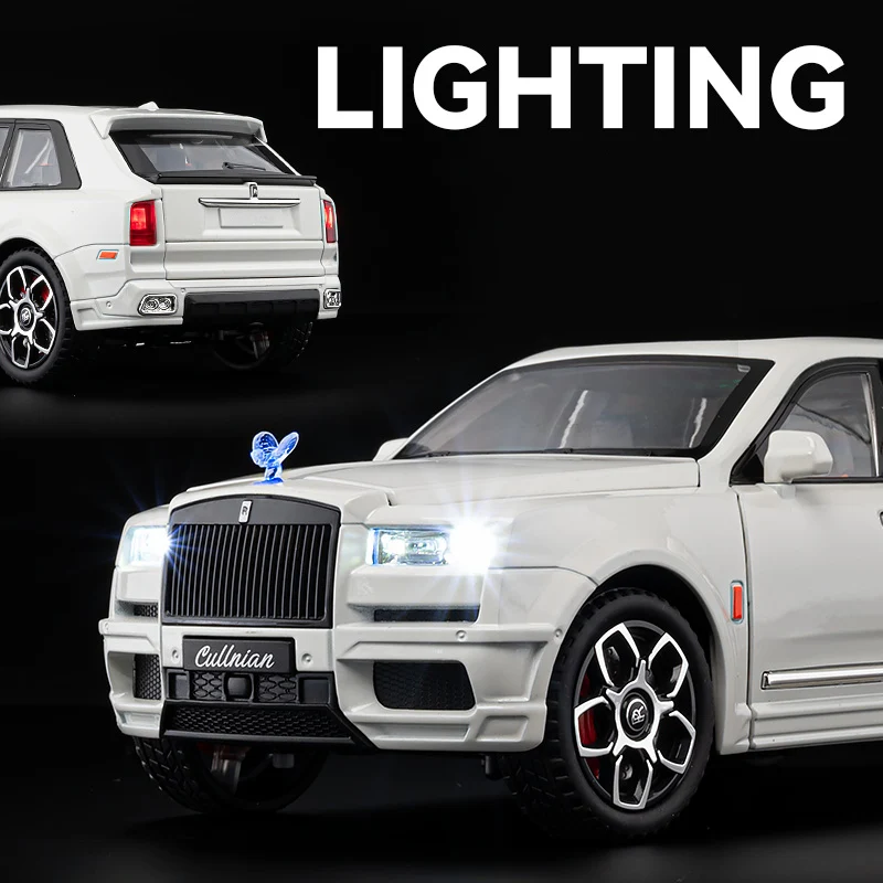 1/20 Rolls Royce SUV Cullinan Mansory Alloy Luxy Car Model Diecasts Metal Toy Car Vehicles Model Sound and Light Childrens Gift 3