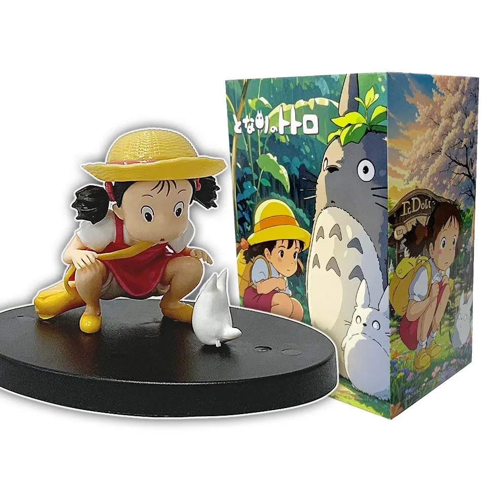 Anime Miyazaki Hayao Series Totoro Figure Mini Statue Cute Toys Room Ornaments Pvc Figures Toy Kid Gifts Collecctibles - 4