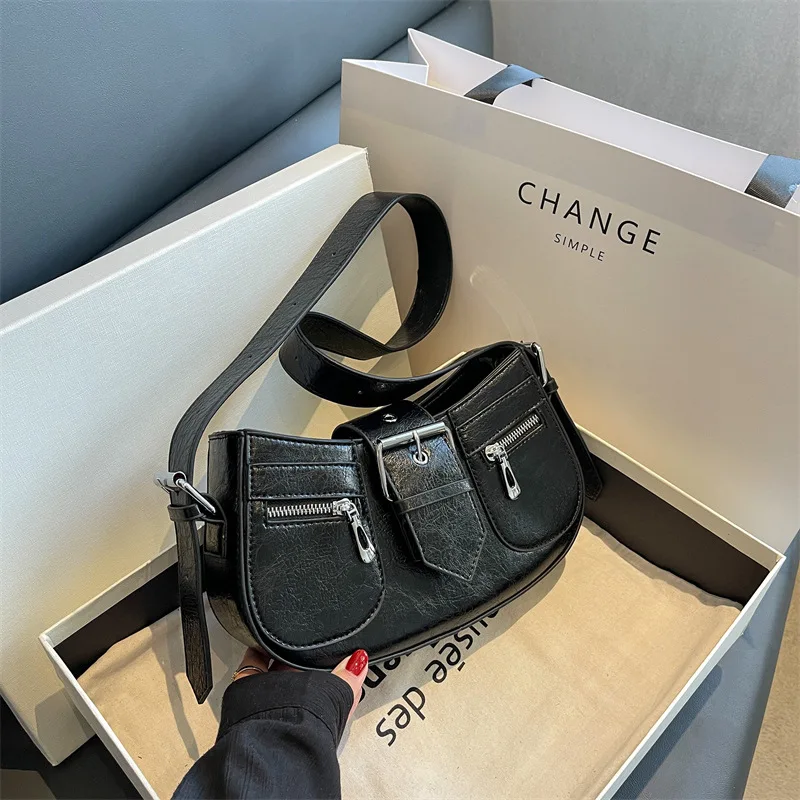 High Quality Underarm Bag Women's 2023 New Vintage Fashion Handbag Shoulder Bags for Women сумка женская Hot Selling