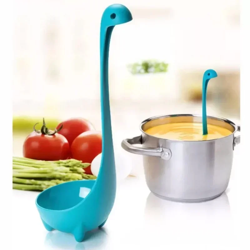 

Creativity Long Handle Soup Spoon Food Grade PP Vertical Spoon Cooking Kitchen Cooking Stirrer Spoon Kitchen Supplies