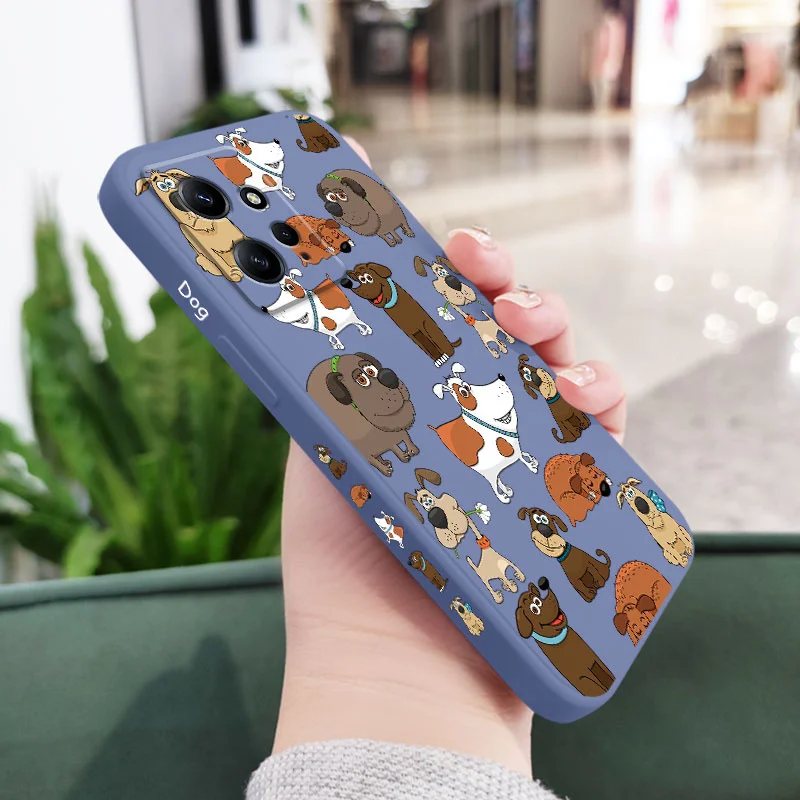 Adorable Dog Pack Liquid Silicone Phone Case Cover