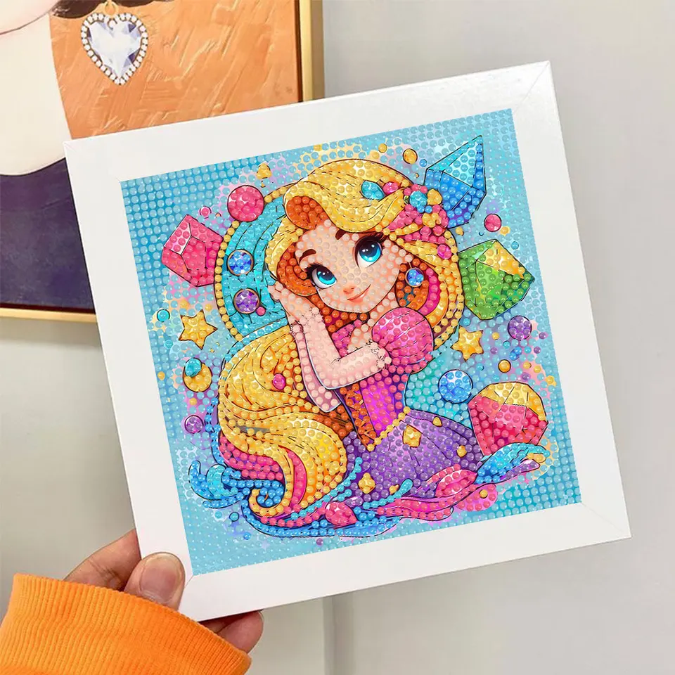 Diamond Painting Frozen HL Lospeces 30,5x40,6 Cm - Kit Fai Da Te Con Principessa Per Bambini