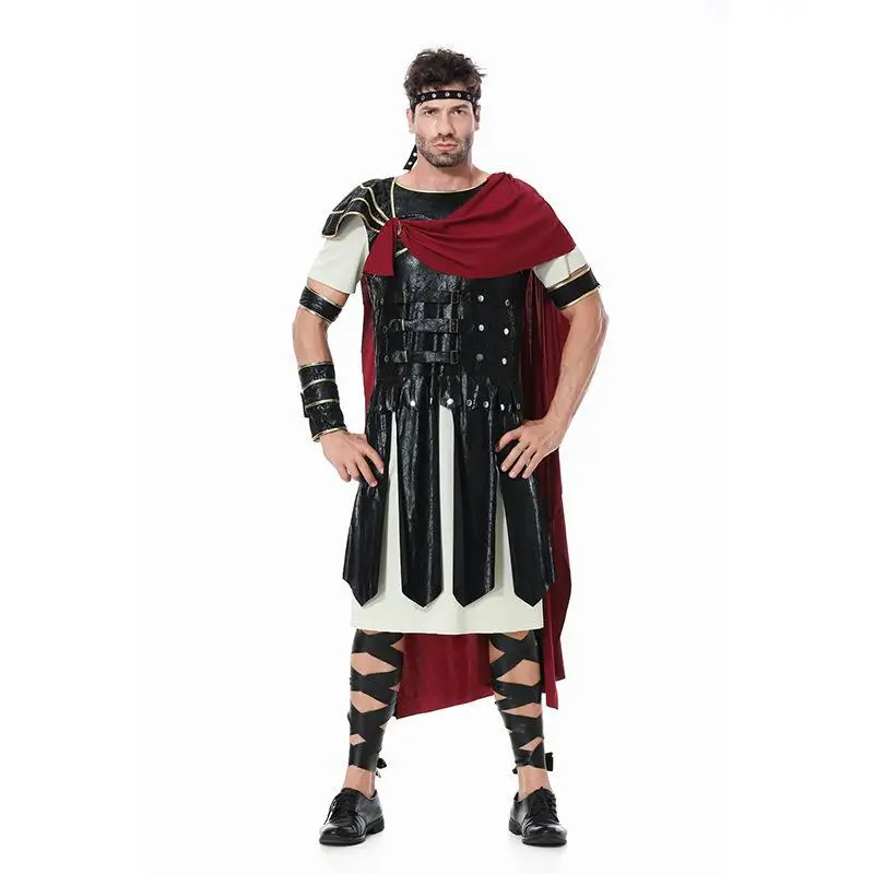 Mantello da Guerriero Spartano dell'Antica Roma, Costume per Cosplay di Halloween, Abbigliamento per Giochi di Ruolo per Adulti, Carnevale, Feste e Spettacoli Teatrali - immagine 4