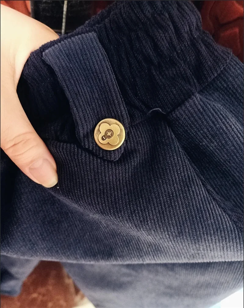 Corduroy Velvet Lined Warm Harem Ankle-length Pants Winter Thicken Women New Jogger Pantalones Casual Snow Wear Sweatpants
