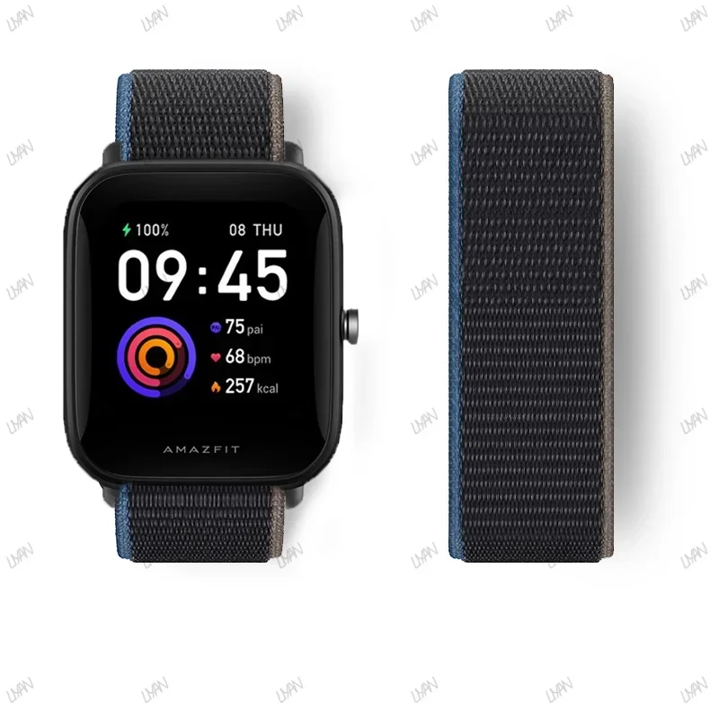 Versatile Nylon Loop Sport Watch Band, 20mm/22mm