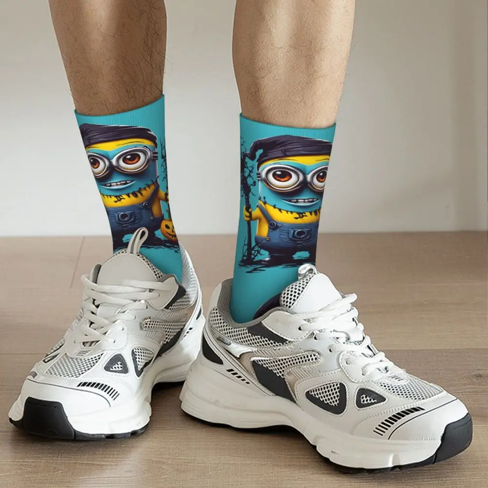 Custom Cool Print M- Minions Cartoon Socks for Women Men Stretchy Summer Autumn Winter M- Minions Bananas Crew Socks 59 Sd3376ab2afab4992ba41dc23769ab89fO
