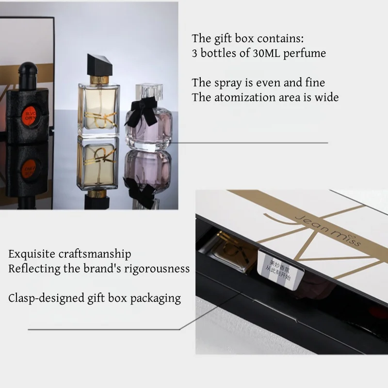 30ML Women’s Perfume 3-Piece Gift Set with Luxury Bottles and Fine Mist Spray, Fresh Fl... - SKU PGBB1934 - UGI Packaging