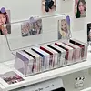 Acrylic Cosmetic Storage Box Transparent Kpop Photo Card Packing Bucket Large Capacity Storage Case Desktop Organizer 수납케이스 1