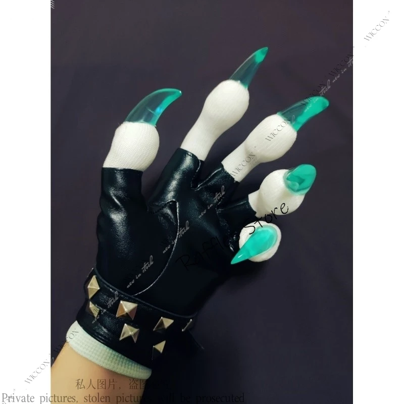 Furry Gloves Kig Fursuit Kigurumi Cosplay Plush Gloves Summer Claw Black White Multicolor Claw Cute Cool Furry Party Gift
