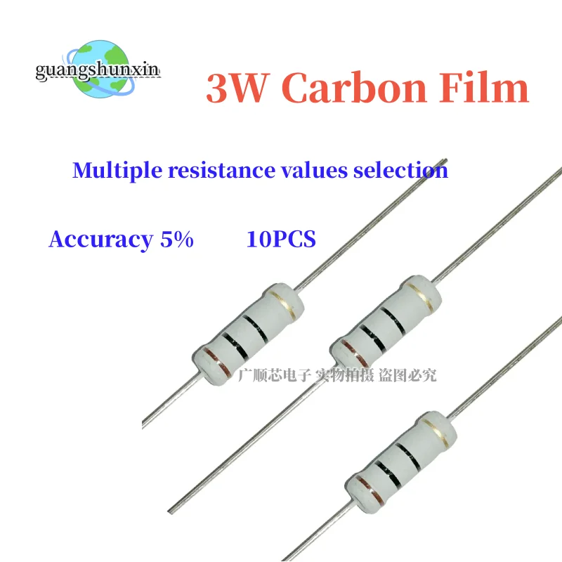 Uxcell 50 Resistencias De 100 Ohm, 2 W 5% De Tolerancia De Película De