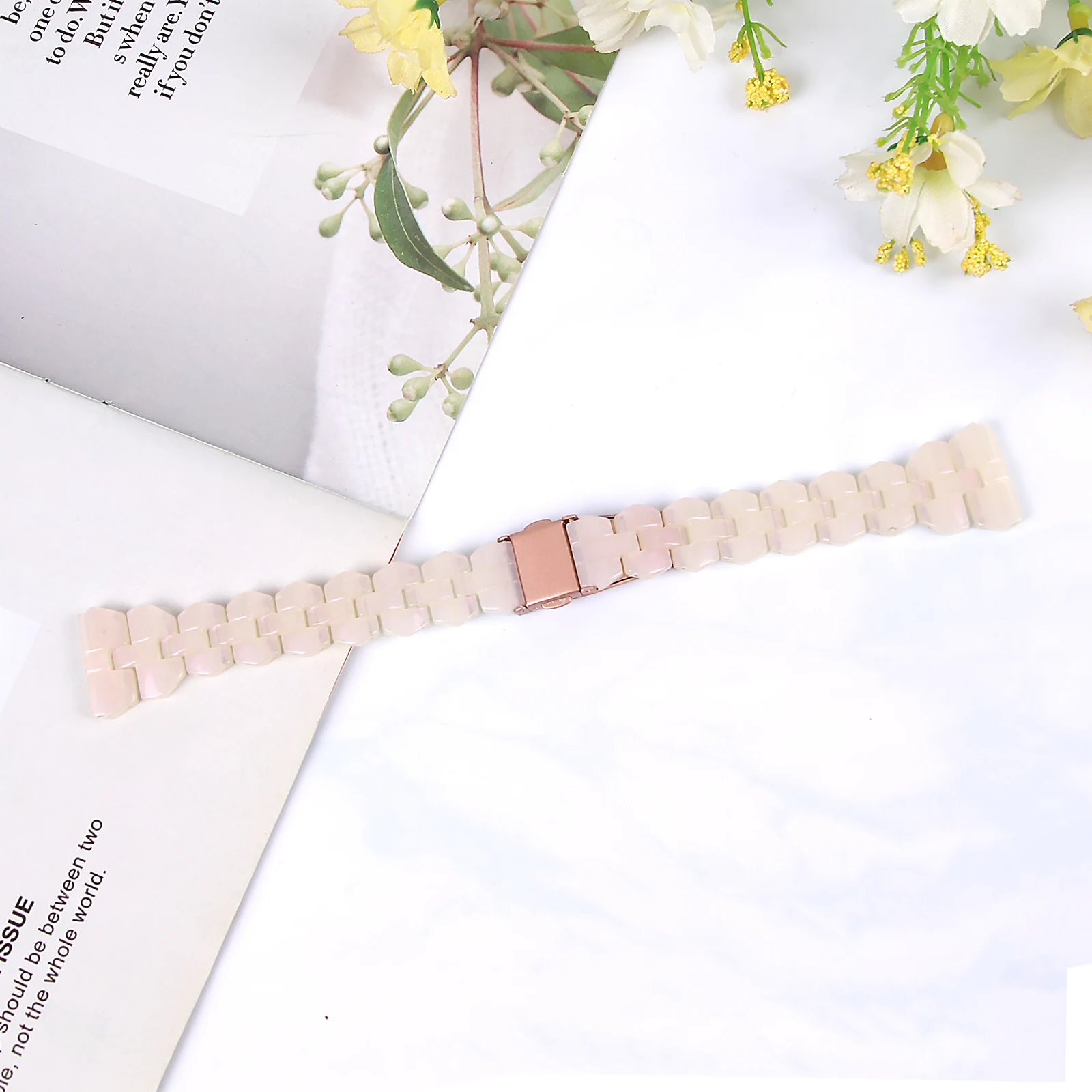 Premium 20mm Sports Resin Strap - Universal Smartwatch Accessory