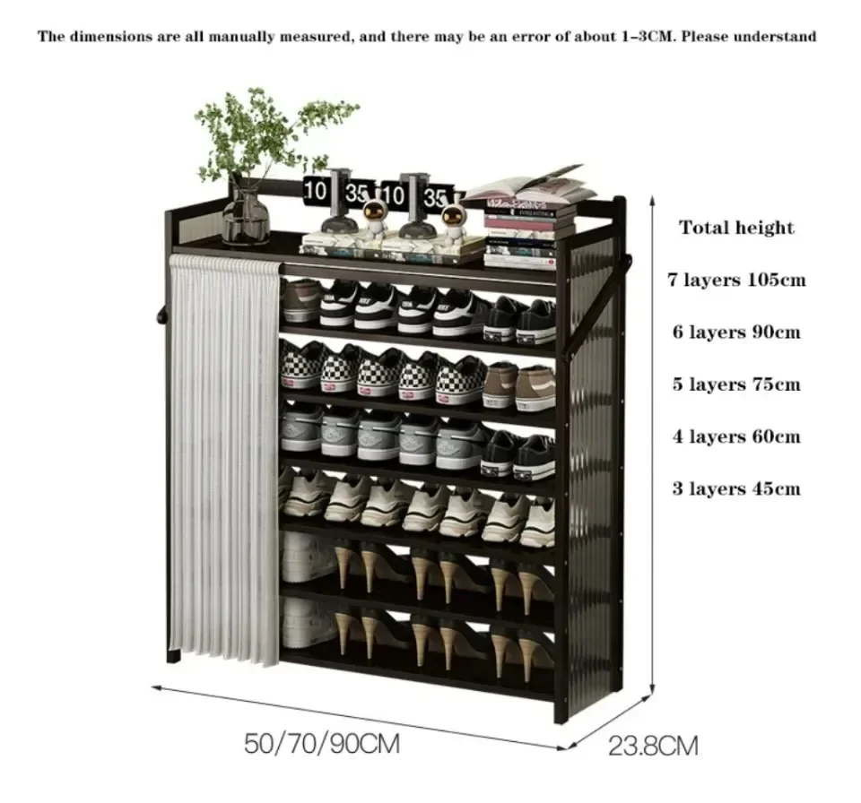 Description Picture 4 of itemFolding Shoes Cabinet Dust Proof Multi-Layer Storage Rack Thickened Large Capacity Cabinet Easy Installation Household Shoe Rack
