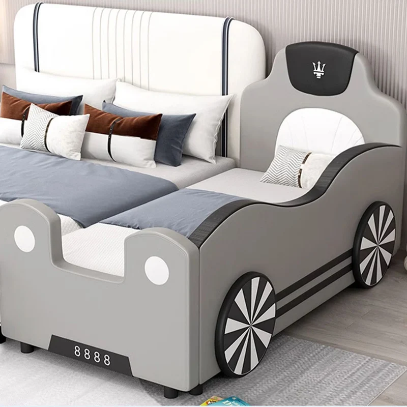 Cute Unique Modern Childrens Bed House Luxury Pretty Comferter Loft Kids Bed Baby Villa Camas De Dormitorio Bedroom Furniture 4