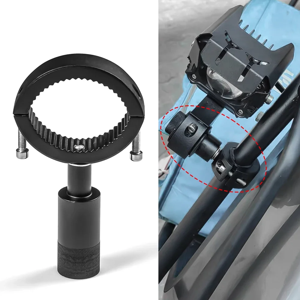 CHARMNAIL Support De Phare Moto, Support De Lampe Réglable Alliage