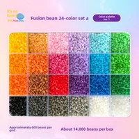 14000PCS Fuse Beads Box Pixel Puzzle Iron Beads For Kids Ironing Beads DIY Early Education Craft Toy Accessory beads refill pack