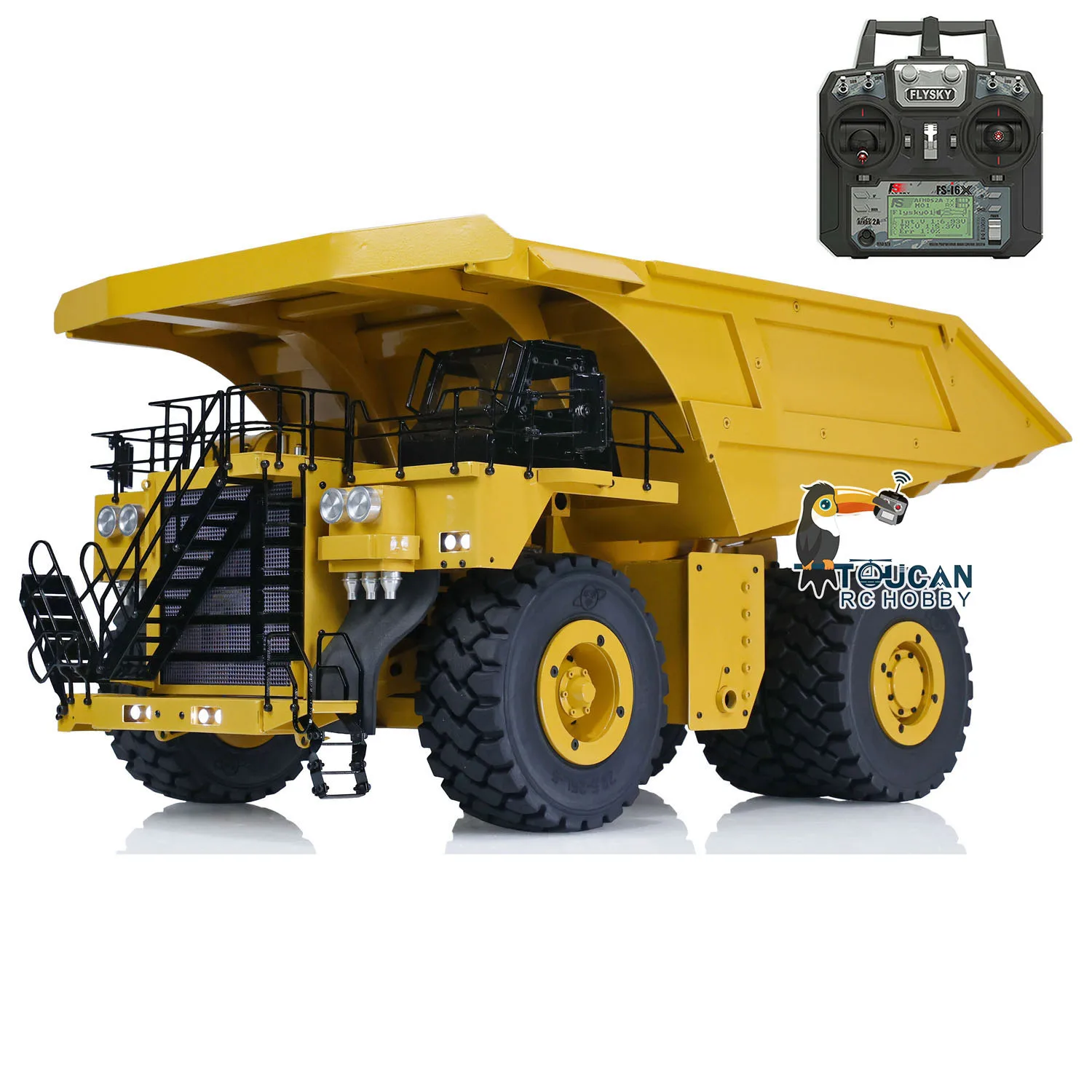 

1/20 RC гидравлический горный грузовик 793D I6X дистанционный металлический самосвал окрашенная Сборная модель звуковая система для уличных игрушек для мальчиков