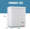 Freezer with Electronic Control 41℉ to -15 ℉Deep Freezer 4.0Cubic Feet Freestanding Small Freezers with 2Removable Stainless Ste 6