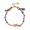 Bracelet poisson mignon en acier inoxydable pour femmes, corde colorée tissée à la main, style Boho, breloque, bijoux d'amitié populaires