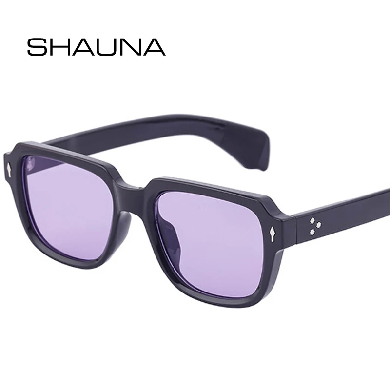 Sunglasses Shades Trending Rivets Sun Glasses Square Women Clear