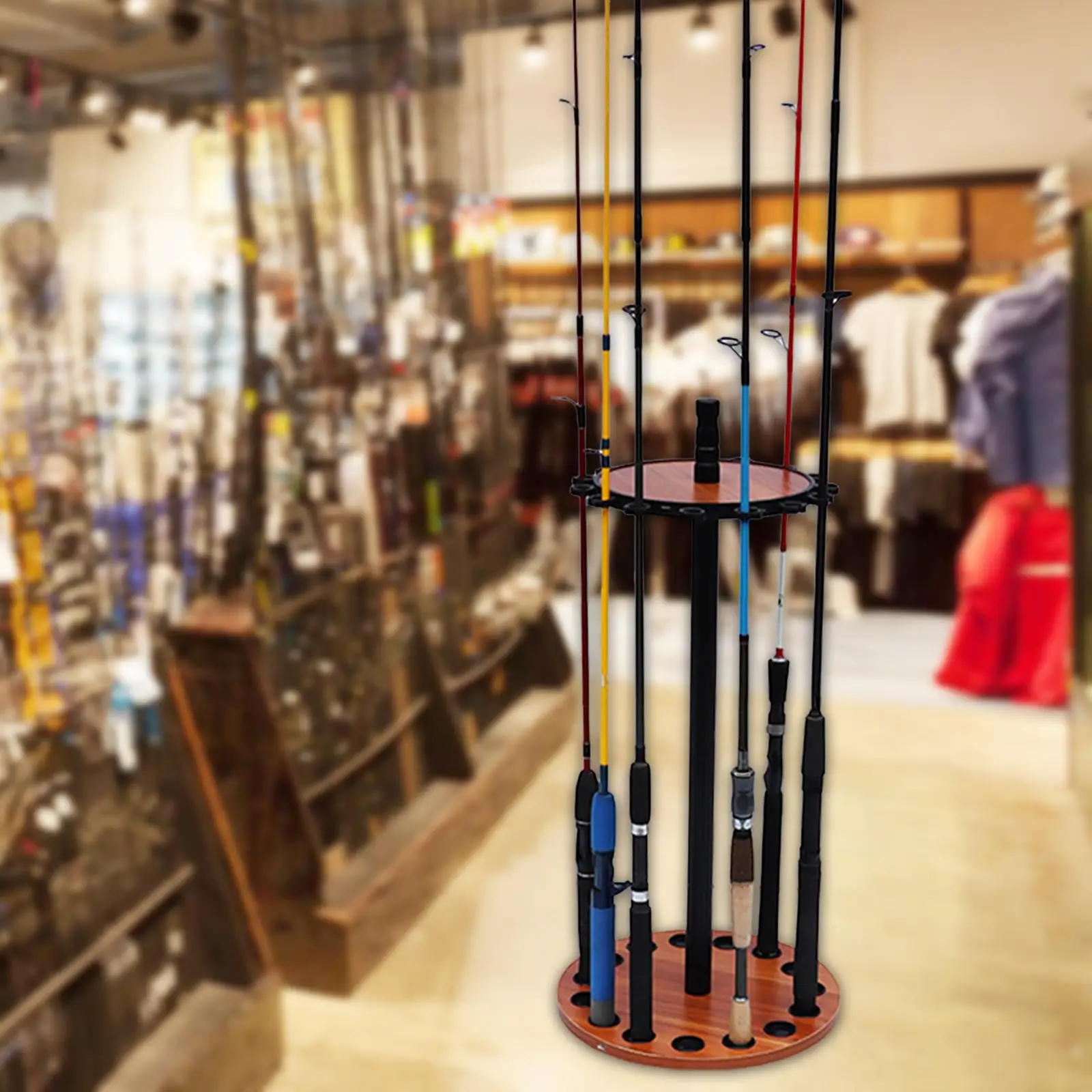 Fishing Rod Holder Organizer Support 15 Hole Detachable Fishing Pole Holder