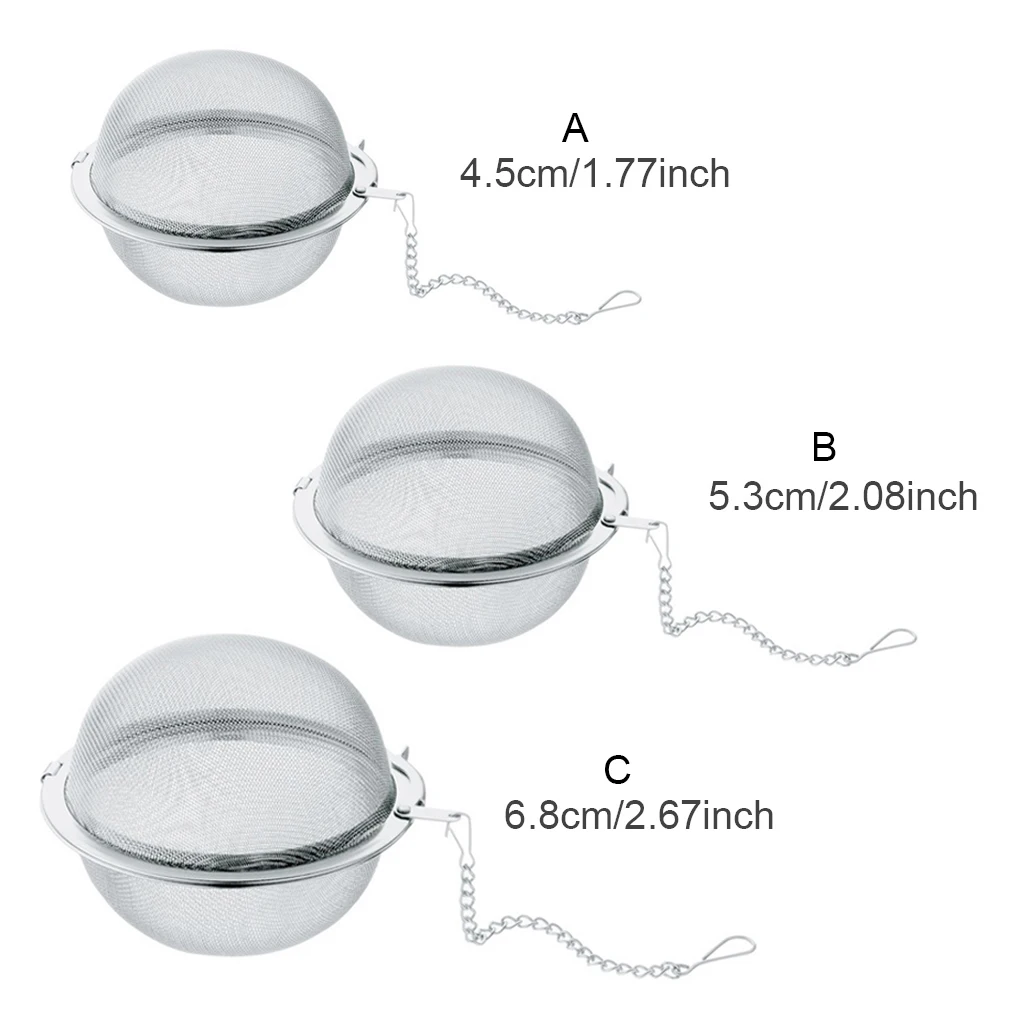 Tea Infuser Fine Mesh Stainless Steel Reusable Kettle Strainer Holder Spices Ball Filter Drinkware Teahouse Accessories tea infuser
