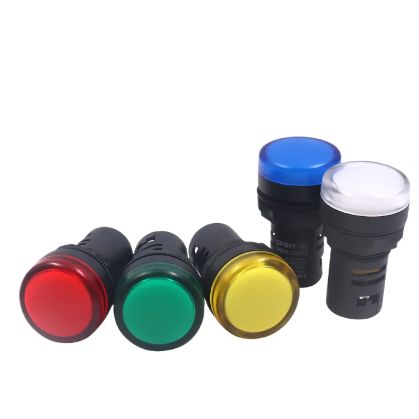 CHINT LED 신호 전원 AD 표시등 ND16-22DS/4 빨강 노랑 파랑 초..