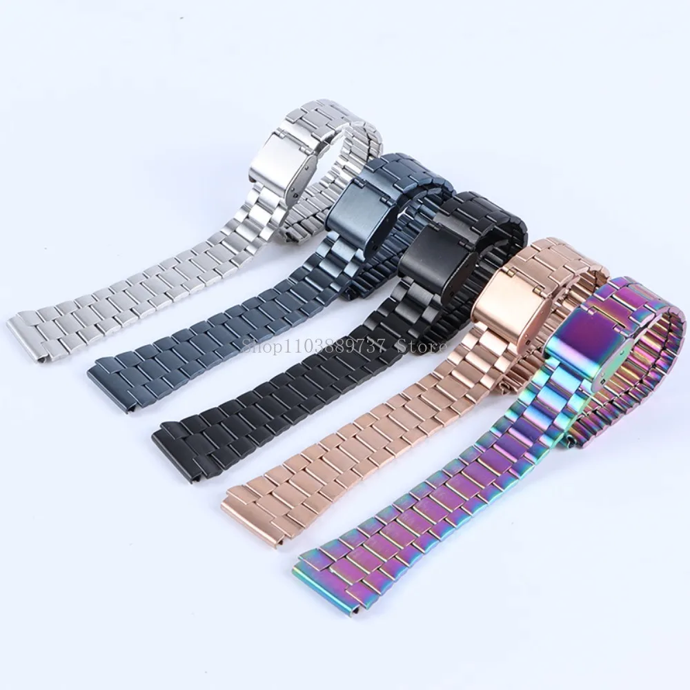 Für Casio F-91W Edelstahl Armband 18mm Armband für SGW400 F84 F105/108/A158W/168 AE1200/1300 Männer Frauen Metall Armband Gürtel – Detail 1