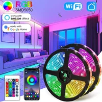 LED Strip Light WIFI Bluetooth Control 5050 RGB Led Lights Flexible Ribbon Luces Led 1M-30M 5V USB TV BackLight Room Decoration 1
