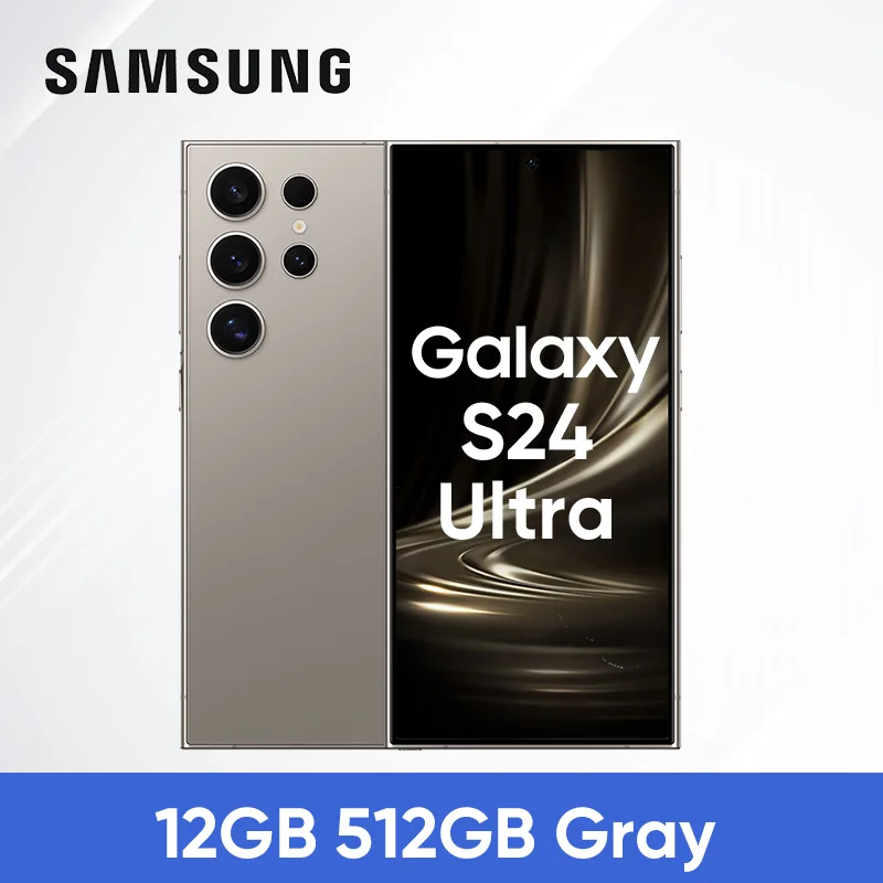 thumbnail image 1 of Teléfono inteligente Samsung Galaxy S24 Ultra 5G original nuevo con Snapdragon 8 Gen 3, cámara de 200 MP, 6,8 pulgadas, 120 Hz, QHD+ Dynamic AMOLED 2X NFC, 1 of 5