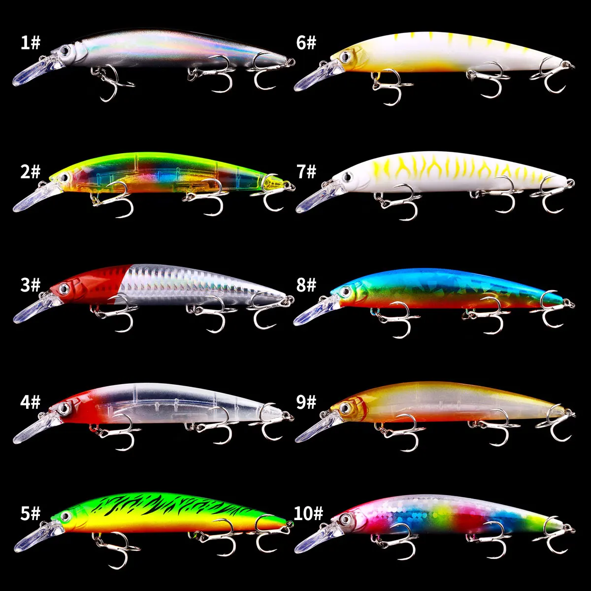Fishing Lure Pesca Deep Driving Jerkbait Wobbler 13Cm-36G Sinking Minnow Crankbait Pike Tackle