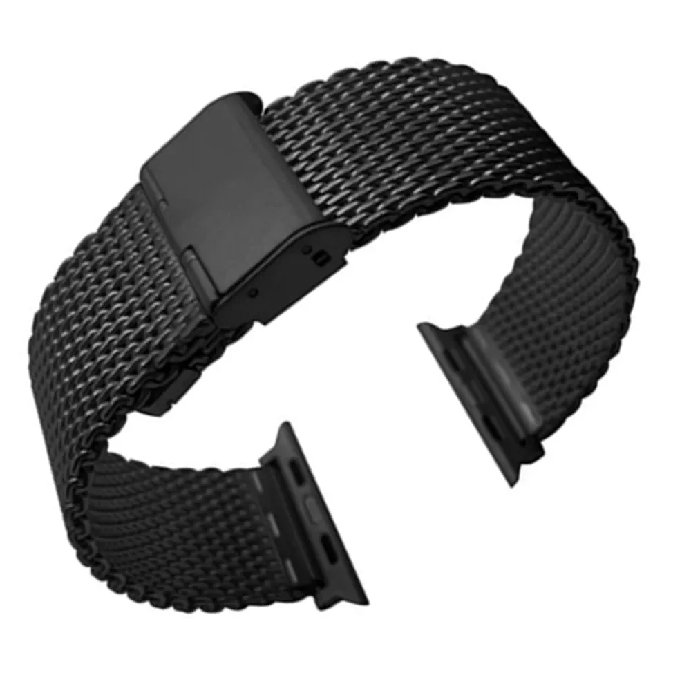 

Ремешок «Миланская петля» из нержавеющей стали для Apple Watch Band 9 8 7 49 мм 45 мм 41 мм 44 мм 40 мм, браслет-бабочка для IWatch Ultra 6 SE 5 3