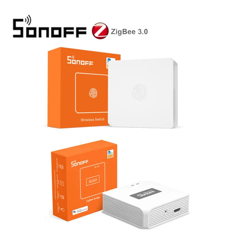 SONOFF Zigbee ZBBridge/Wireless Switch/Temperature Sensor/Motion Sensor/Door Sensor/Dongle For Alexa Google Home SNZB-01 2 3 4 