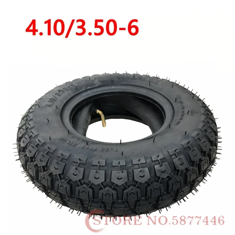 Old Scooter Tires 4.10/3.50-6 Inner and Outer Tires, 12-inch Pneumatic ...