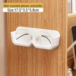 Wall-Mounted Glasses Storage and Display Rack (White)