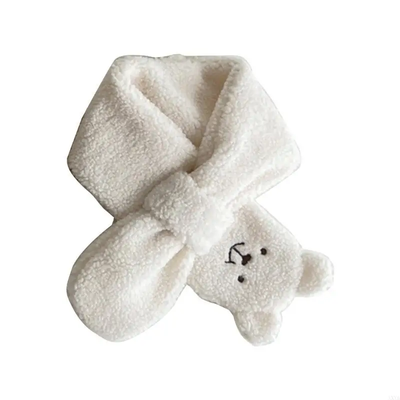 AXYA Boy Girls Bear Pattern Neckerchief Trendy Baby Neck Scarf Comfortable Muffler