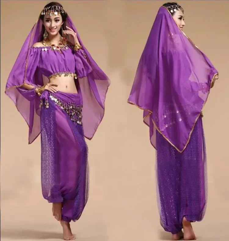 

4pcs/Set 2023 New Arrival Sexy Oriental Belly Dance Suits for Women Dancing Practising bellydance Costumes Design for Women