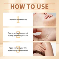 Lotion corporelle à l'huile de cacao et au curcuma 200ml, vitamine B3, vitamine C, gel hydratant illuminateur pour peaux sèches 5
