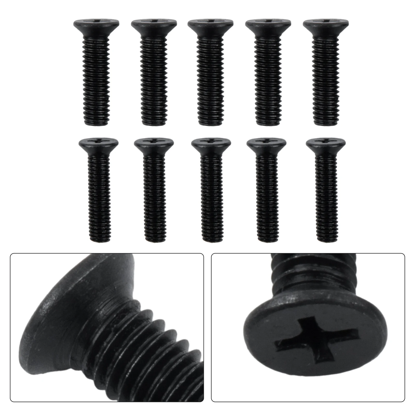 

10Pcs Drill Chuck Shank Adapter Screw Fixing Screw Left Hand Thread For UNF Drill Woodowrking Drill Tool AccessoriesM5/M6 22mm
