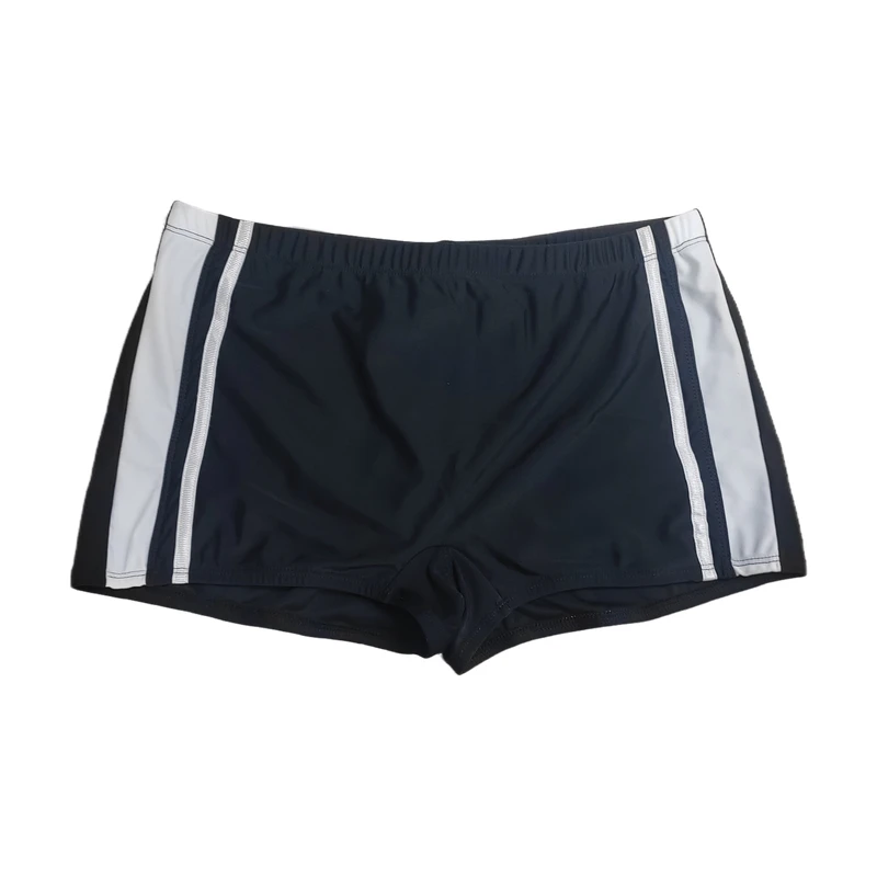 BOYTHOR Men's Swimming Boxers Color Contrast Stitching Inner Lacing Fashion Sexy Beach Swimming Boxers