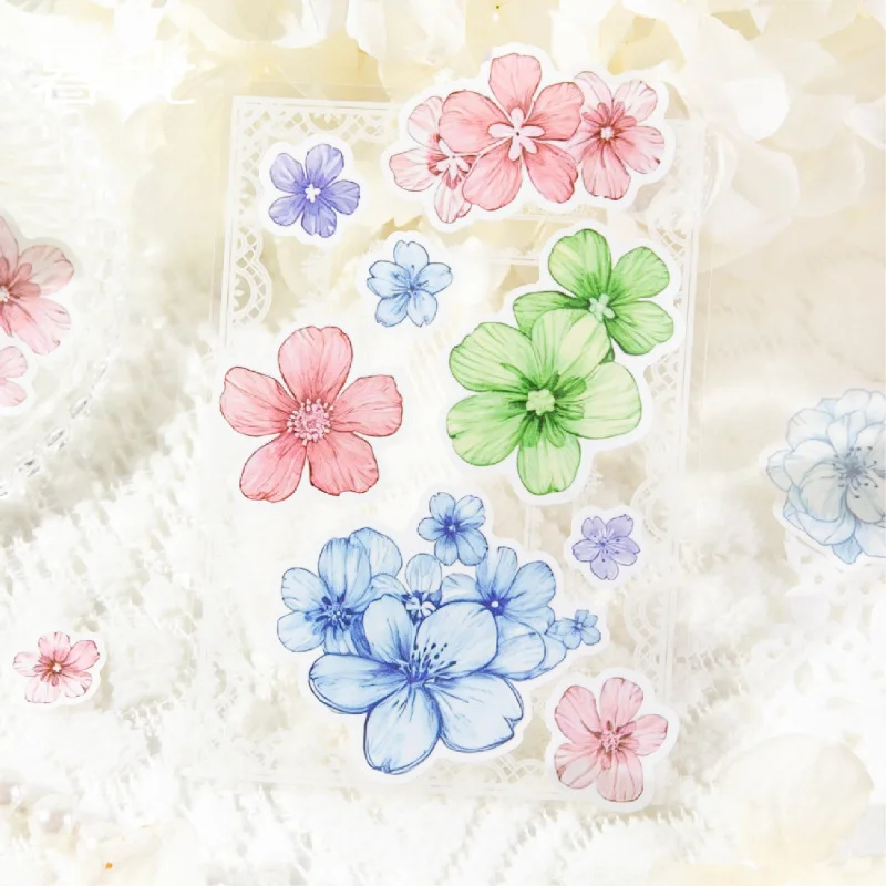 1pcs/1lot 장 접착 테이프 Huayang Shallow Dream 마스킹 정크 저널 스크랩북 스티커 Pet Japanese