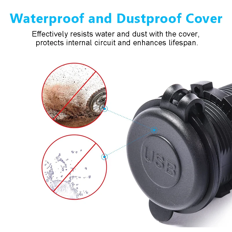 Bloopow ڵ  ,  Ʈ ATV RV Ʈ  USB   , 12V, 4.2A