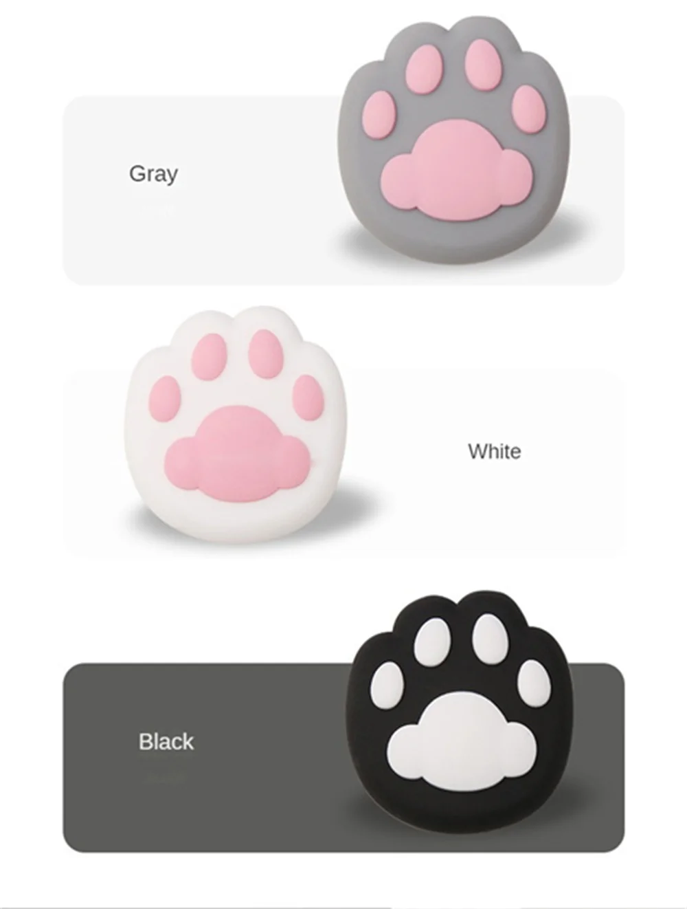 Description Picture 4 of itemCat Claw Anti-collision Pad Cute Door Handle Anti-collision Sticker Three-dimensional Silicone 3D Protection Wall