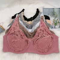 Sexy Lace lingerie bra Thin Padded cotton Plus Size 75 80 85 90 95 100 105 Women's Bralette Push Up Brassiere Girl Top BH C18